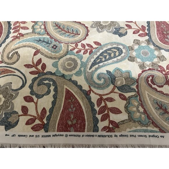 Richloom Solarium Fabric Paisley Floral Screen Print Home Decor Weight 5 Yards - Picture 11 of 16